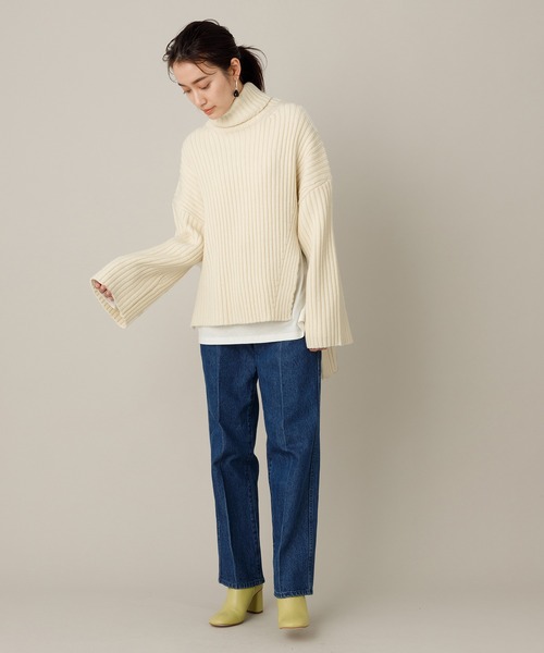 ADAM ET ROPE'（アダムエロペ）の「【セットアイテム】タートルニット×ロンTセット（ニット/セーター・レディース・ブラック系その他/ホワイト系その他5/ブルー系その他4・FREE）」の21枚目の写真