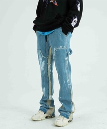【WB VINTAGE】Switched Pants in Washed Denim WBV21S11