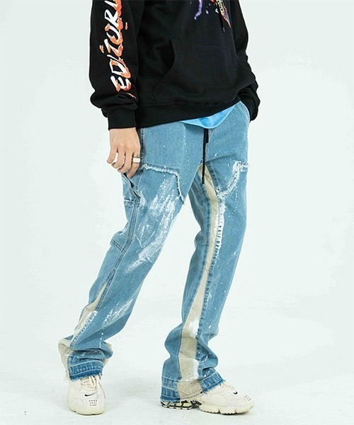 WESTBOY(ウエストボーイ)の「【WB VINTAGE】Switched Pants in Washed Denim WBV21S11(デニムパンツ・メンズ・ブルー・M/L/XL)」の3枚目の写真