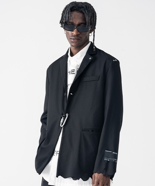 Harsh and Cruel】Carabiner Single tailored Jacket HX203100041