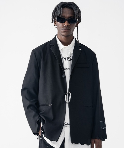 HARSH AND CRUEL(ハーシュアンドクルーエル)の「【Harsh and Cruel】Carabiner Single tailored Jacket HX203100041(テーラードジャケット・メンズ・ブラック・S/M/L)」の16枚目の写真