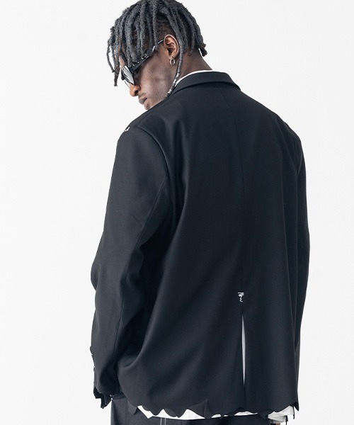 HARSH AND CRUEL(ハーシュアンドクルーエル)の「【Harsh and Cruel】Carabiner Single tailored Jacket HX203100041(テーラードジャケット・メンズ・ブラック・S/M/L)」の2枚目の写真