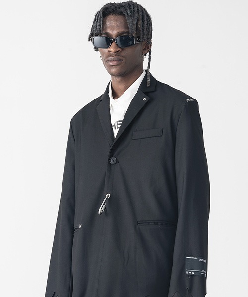 HARSH AND CRUEL(ハーシュアンドクルーエル)の「【Harsh and Cruel】Carabiner Single tailored Jacket HX203100041(テーラードジャケット・メンズ・ブラック・S/M/L)」の7枚目の写真