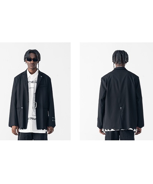 HARSH AND CRUEL(ハーシュアンドクルーエル)の「【Harsh and Cruel】Carabiner Single tailored Jacket HX203100041(テーラードジャケット・メンズ・ブラック・S/M/L)」の13枚目の写真