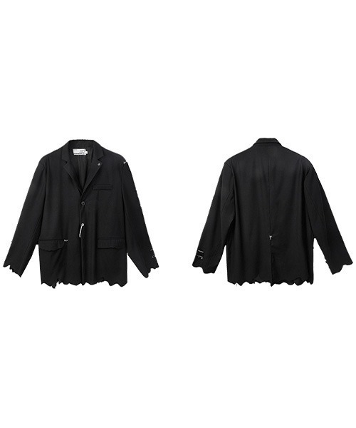 HARSH AND CRUEL(ハーシュアンドクルーエル)の「【Harsh and Cruel】Carabiner Single tailored Jacket HX203100041(テーラードジャケット・メンズ・ブラック・S/M/L)」の3枚目の写真