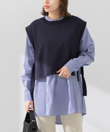 URBAN RESEARCH Sonny Label | ニットベストフレアシャツレイヤーセット(シャツ/ブラウス)