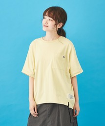 CUBE SUGAR（キューブシュガー）の「天竺 汗ジミ防止加工 ポケット付 ドルマンＴシャツ（Tシャツ/カットソー）」