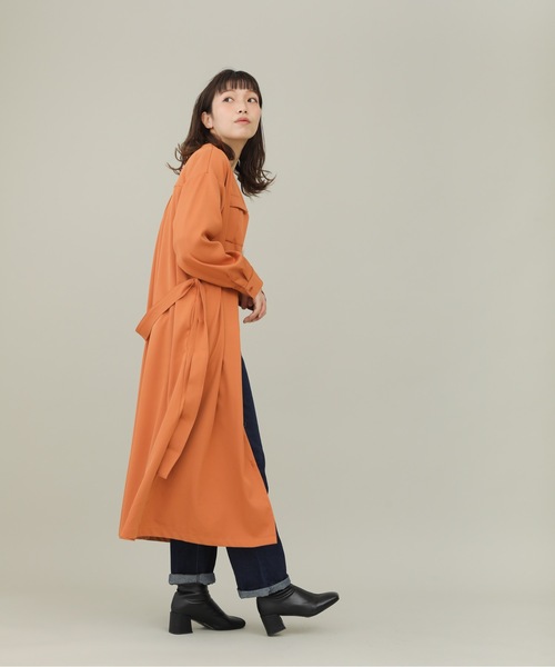 sakishimatokyo（サキシマトーキョー）の「【ZOZO限定】サキシマamp「ノーカラーシャツワンピース」（ワンピース・レディース・オレンジ/ミント/グレイッシュベージュ・FREE）」の9枚目の写真