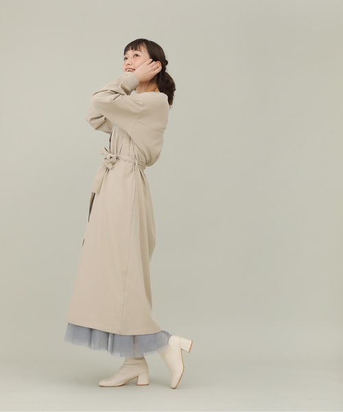 sakishimatokyo（サキシマトーキョー）の「【ZOZO限定】サキシマamp「ノーカラーシャツワンピース」（ワンピース・レディース・オレンジ/ミント/グレイッシュベージュ・FREE）」の7枚目の写真