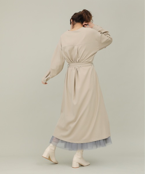 sakishimatokyo（サキシマトーキョー）の「【ZOZO限定】サキシマamp「ノーカラーシャツワンピース」（ワンピース・レディース・オレンジ/ミント/グレイッシュベージュ・FREE）」の10枚目の写真