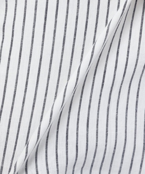 GLOBAL WORK(グローバルワーク)の「フレンチリネン混/3WAYブラウス/929650(シャツ/ブラウス・レディース・オフホワイト/ホワイト×ネイビー/ブラック/ライトベージュ/グリーン・MEDIUM/LARGE)」の17枚目の写真