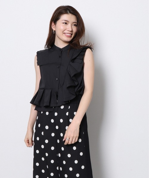 セール アシメトリーデコラノースリーブブラウス シャツ ブラウス Re Verofonna ヴェロフォンナ のファッション通販 Zozotown