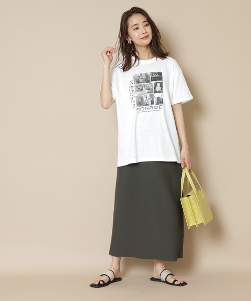 N.（N. Natural Beauty Basic）（エヌエヌナチュラルビューティーベーシック）の「【GOOD ROCK SPEED】マリリンモンローTシャツ（Tシャツ/カットソー・レディース・ホワイト・MEDIUM）」の2枚目の写真