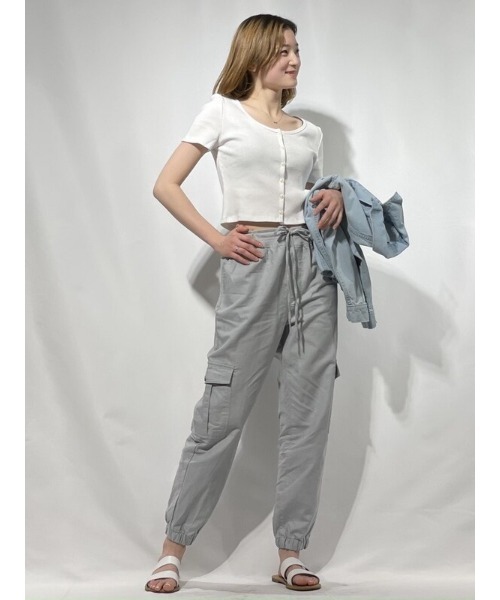 GAP（ギャップ）の「モダン UネックTシャツ（Tシャツ/カットソー・レディース・ライラック/ホワイト/ブラック/ブルー・XXS/L/XL/S/XS/M）」の20枚目の写真