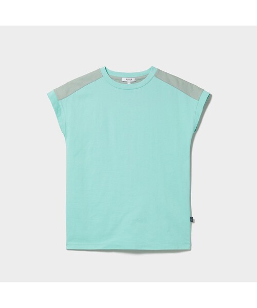 AIGLE(エーグル)の「吸水速乾 フレンチスリーブ Tシャツ(Tシャツ/カットソー・レディース・ホワイト/ミント/ダークネイビー・S/M/L)」の7枚目の写真
