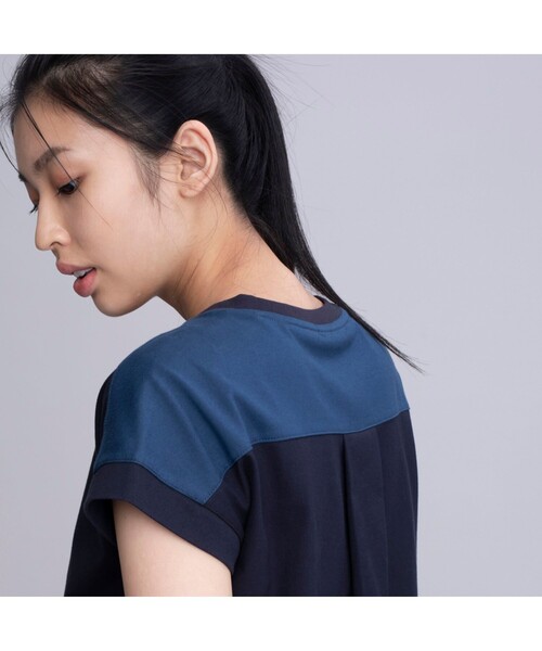 AIGLE(エーグル)の「吸水速乾 フレンチスリーブ Tシャツ(Tシャツ/カットソー・レディース・ホワイト/ミント/ダークネイビー・S/M/L)」の20枚目の写真