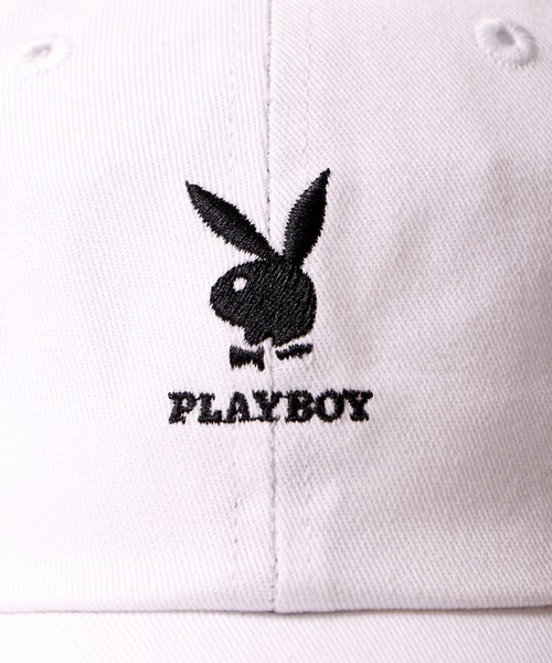 PLAYBOY（プレイボーイ）の「PLAYBOY 刺繍 ローキャップ（キャップ・メンズ・ホワイト/ブラック・FREE）」の18枚目の写真