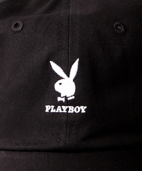 PLAYBOY（プレイボーイ）の「PLAYBOY 刺繍 ローキャップ（キャップ・メンズ・ホワイト/ブラック・FREE）」の9枚目の写真