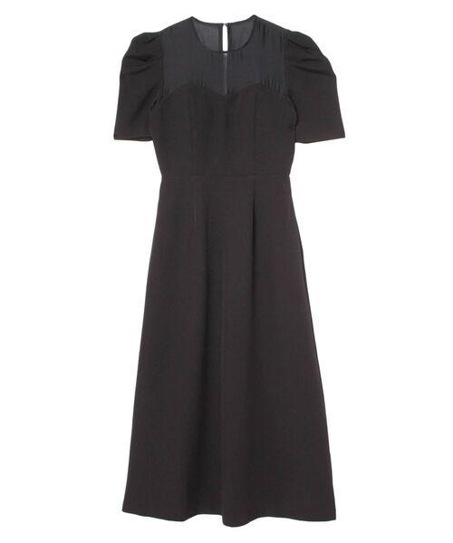 LAGUNAMOON(ラグナムーン)の「LADYパフスリーブDRESS(ドレス・レディース・ブラック/ベージュ/ミント・SMALL/MEDIUM)」の16枚目の写真