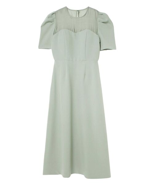LAGUNAMOON(ラグナムーン)の「LADYパフスリーブDRESS(ドレス・レディース・ブラック/ベージュ/ミント・SMALL/MEDIUM)」の18枚目の写真