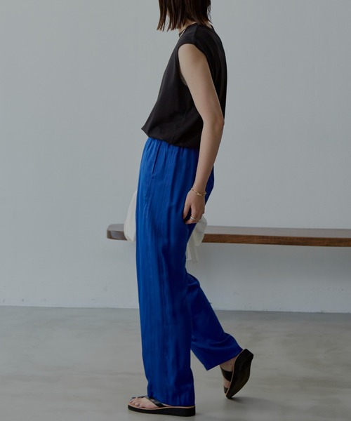 Aunt Marie's(アントマリーズ)の「裾ラウンドスリットノースリーブTシャツ / カットソー(Tシャツ/カットソー・レディース・ホワイト/ブラック/ネイビー・FREE)」の20枚目の写真