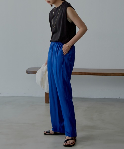 Aunt Marie's(アントマリーズ)の「裾ラウンドスリットノースリーブTシャツ / カットソー(Tシャツ/カットソー・レディース・ホワイト/ブラック/ネイビー・FREE)」の22枚目の写真