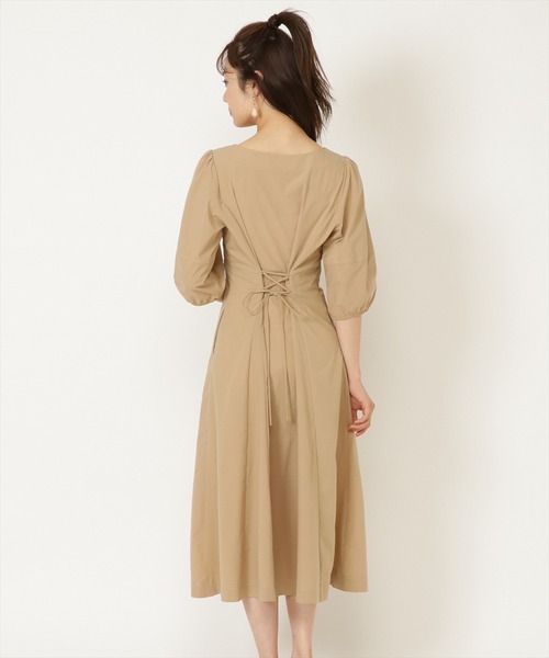 WILLSELECTION（ウィルセレクション）の「タイプライターボリュームスリーブワンピース（ワンピース・レディース・ブラック/ベージュ/ミント・SMALL/MEDIUM）」の17枚目の写真