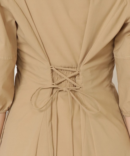 WILLSELECTION（ウィルセレクション）の「タイプライターボリュームスリーブワンピース（ワンピース・レディース・ブラック/ベージュ/ミント・SMALL/MEDIUM）」の9枚目の写真