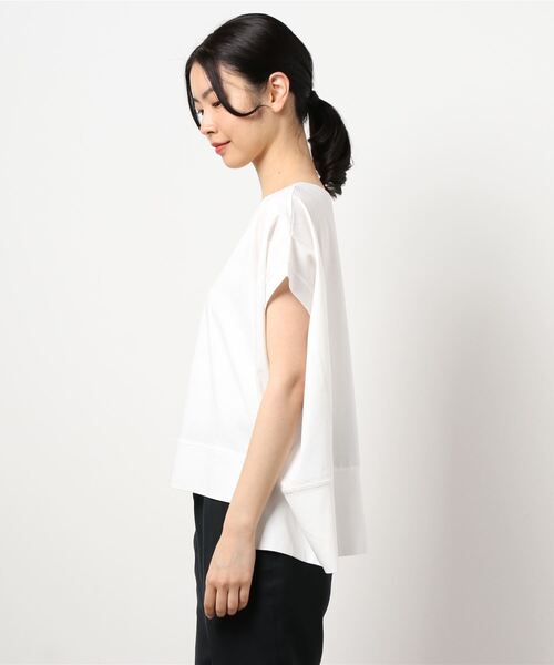 ottilie（オティーリエ）の「切替デザインプルオーバー（Tシャツ/カットソー・レディース・オフホワイト/ブラック/チャコールグレー・FREE）」の5枚目の写真