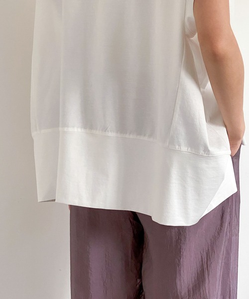 ottilie（オティーリエ）の「切替デザインプルオーバー（Tシャツ/カットソー・レディース・オフホワイト/ブラック/チャコールグレー・FREE）」の19枚目の写真