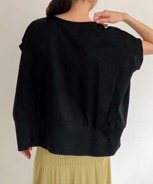 ottilie（オティーリエ）の「切替デザインプルオーバー（Tシャツ/カットソー・レディース・オフホワイト/ブラック/チャコールグレー・FREE）」の15枚目の写真