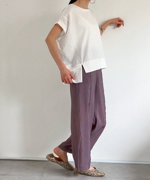 ottilie（オティーリエ）の「切替デザインプルオーバー（Tシャツ/カットソー・レディース・オフホワイト/ブラック/チャコールグレー・FREE）」の21枚目の写真