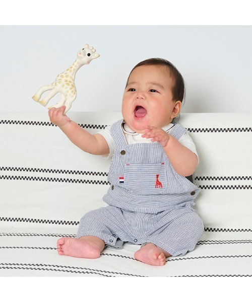 Sophie la girafe（ソフィーラジラフ）の「サッカーストライプ5分丈