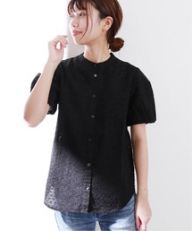 《追加2》コットンローンアイレットシャツ【手洗い可能】◆