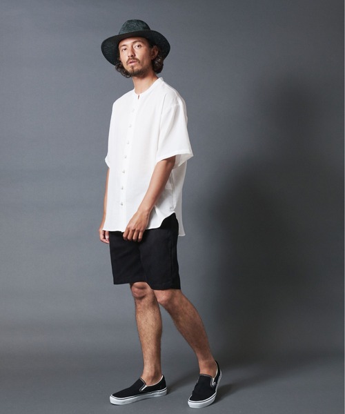 THE TWENTYSEVEN（ザ トゥエンティーセブン）の「The TWENTYSEVEN:チャイナシャツショートスリーブ（シャツ/ブラウス・メンズ・ホワイト/ブラック/ベージュ・M/L）」の20枚目の写真