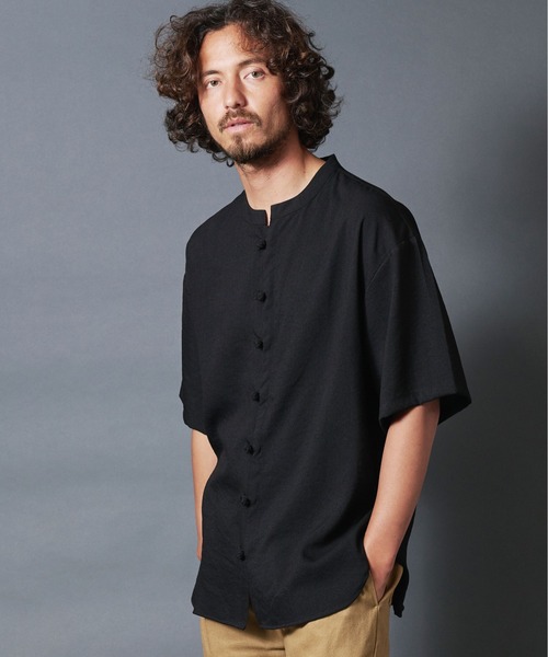 THE TWENTYSEVEN（ザ トゥエンティーセブン）の「The TWENTYSEVEN:チャイナシャツショートスリーブ（シャツ/ブラウス・メンズ・ホワイト/ブラック/ベージュ・M/L）」の17枚目の写真