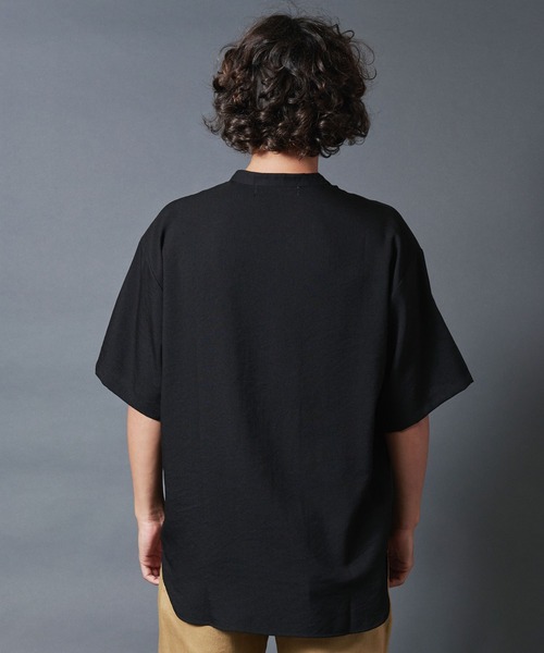 THE TWENTYSEVEN（ザ トゥエンティーセブン）の「The TWENTYSEVEN:チャイナシャツショートスリーブ（シャツ/ブラウス・メンズ・ホワイト/ブラック/ベージュ・M/L）」の7枚目の写真