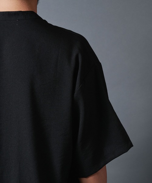 THE TWENTYSEVEN（ザ トゥエンティーセブン）の「The TWENTYSEVEN:チャイナシャツショートスリーブ（シャツ/ブラウス・メンズ・ホワイト/ブラック/ベージュ・M/L）」の6枚目の写真