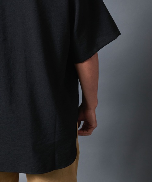 THE TWENTYSEVEN（ザ トゥエンティーセブン）の「The TWENTYSEVEN:チャイナシャツショートスリーブ（シャツ/ブラウス・メンズ・ホワイト/ブラック/ベージュ・M/L）」の5枚目の写真