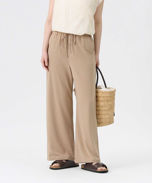 RAG MACHINE(ラグマシーン)の「【RAG MACHINE】「nobee」 楽伸びSUMMERワイドパンツ(その他パンツ・レディース・ネイビー×ホワイト/ベージュ/ブラック×ホワイト・M/S/L)」の3枚目の写真