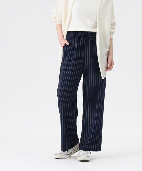 RAG MACHINE(ラグマシーン)の「【RAG MACHINE】「nobee」 楽伸びSUMMERワイドパンツ(その他パンツ・レディース・ネイビー×ホワイト/ベージュ/ブラック×ホワイト・M/S/L)」の20枚目の写真