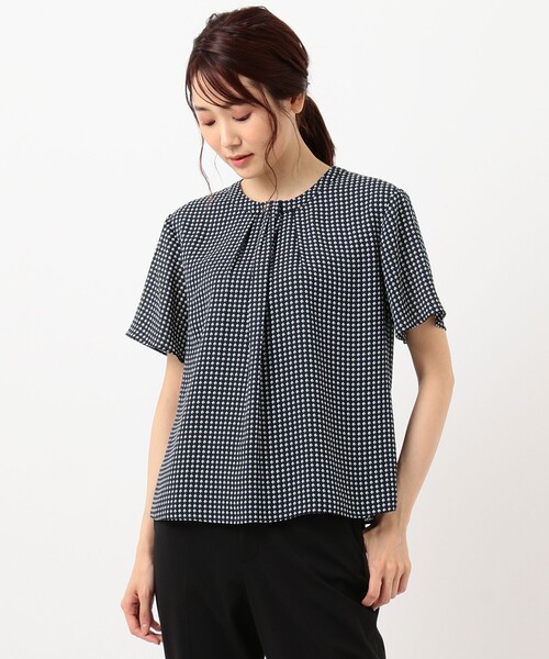 J.PRESS(ジェイプレス)の「【イージーケア】スクエアドット カットソー(Tシャツ/カットソー・レディース・ホワイト系5/ネイビー系5・T13/T15)」の14枚目の写真