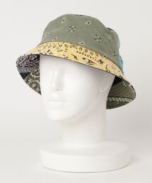 【yield select】BANDANA REMAKE BUCKET HAT / USA製 バンダナ 日本製 リメイク バケット ハット アウトドア JPUS-01