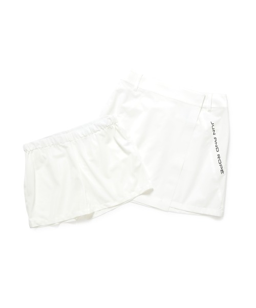 JUN&ROPE'（ジュンアンドロペ）の「【撥水】【UV】【接触冷感】ロゴプリントラップ風スカート（スカート・レディース・ホワイト/ピンク/ブラック・S/M/L）」の13枚目の写真