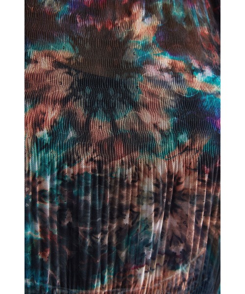 Desigual(デシグアル)の「タイダイ柄 メッシュTシャツ FLORENCE NIGHTINGALE(Tシャツ/カットソー・レディース・グリーン・L/S/SS/2L/M)」の8枚目の写真