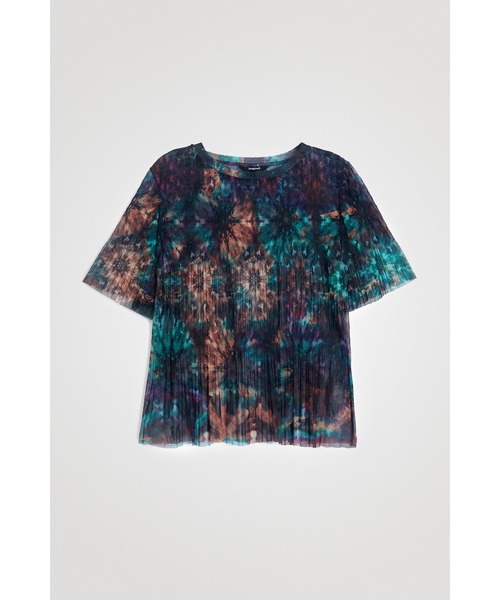 Desigual(デシグアル)の「タイダイ柄 メッシュTシャツ FLORENCE NIGHTINGALE(Tシャツ/カットソー・レディース・グリーン・L/S/SS/2L/M)」の9枚目の写真