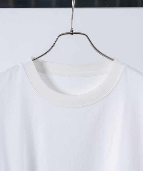 INTER FACTORY（インターファクトリー）の「ファッションインフルエンサー たいが - クルーネックオーバーサイズTシャツ　made in INTER FACTORY（Tシャツ/カットソー・メンズ・ホワイト/ブラック/ベージュ・MEDIUM/LARGE）」の7枚目の写真