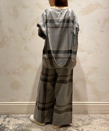 BEARDSLEY | バックチェックシャツTシャツ(Tシャツ/カットソー)