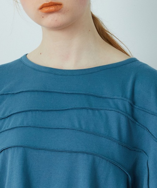 FRAPBOIS（フラボア）の「ピンカット カットソー（Tシャツ/カットソー・レディース・ベージュ/エメラルド・1）」の10枚目の写真