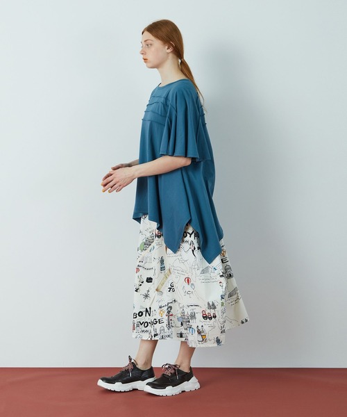 FRAPBOIS（フラボア）の「ピンカット カットソー（Tシャツ/カットソー・レディース・ベージュ/エメラルド・1）」の20枚目の写真